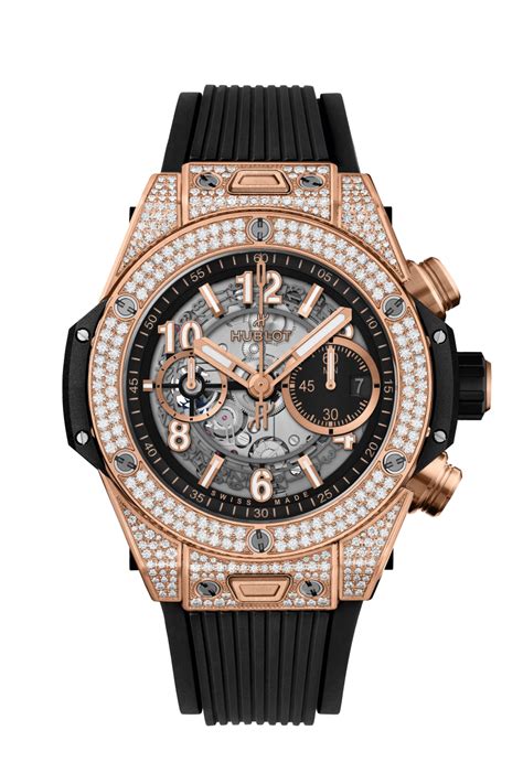 Big Bang Unico King Gold Pavé 44 mm 